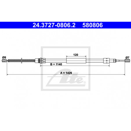 Câble de frein à main ATE