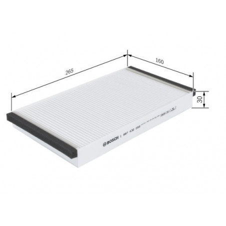 Filtre d'habitacle BOSCH