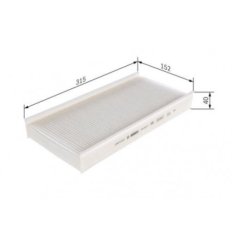 Filtre d'habitacle BOSCH