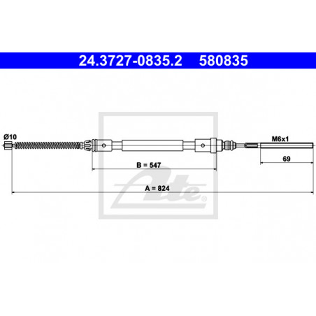 Câble de frein à main ATE