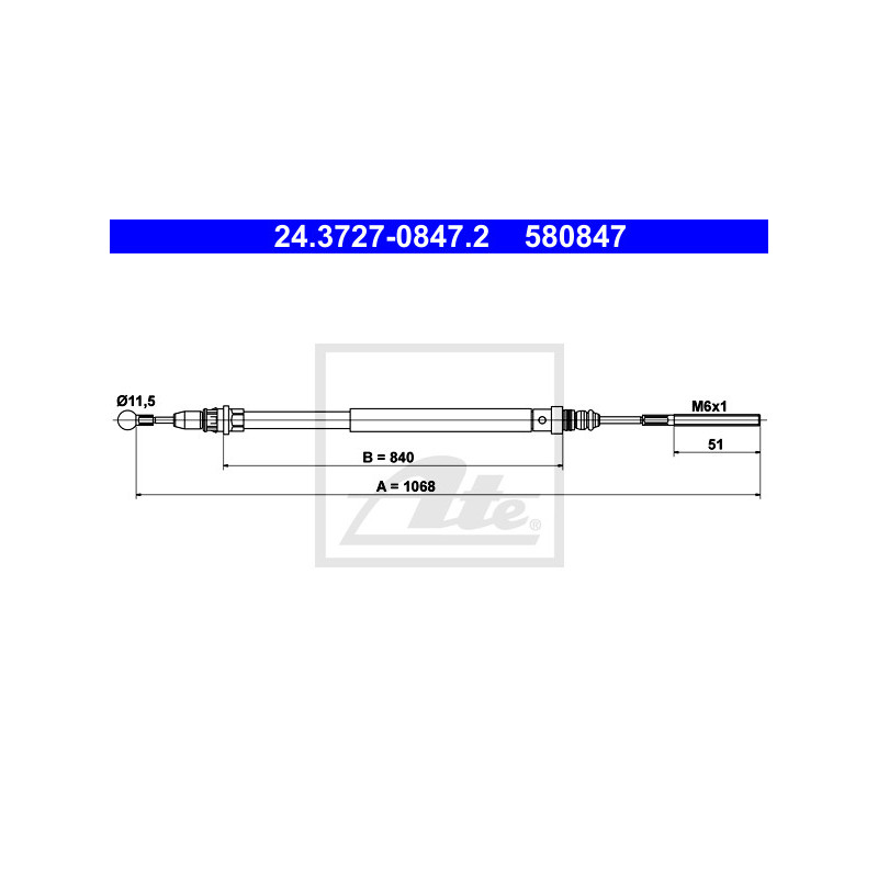 Câble de frein à main ATE