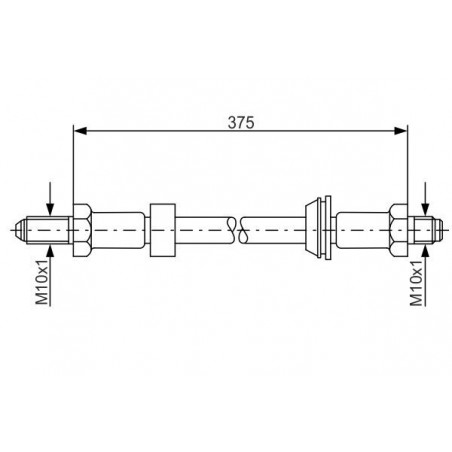 Flexible de frein BOSCH