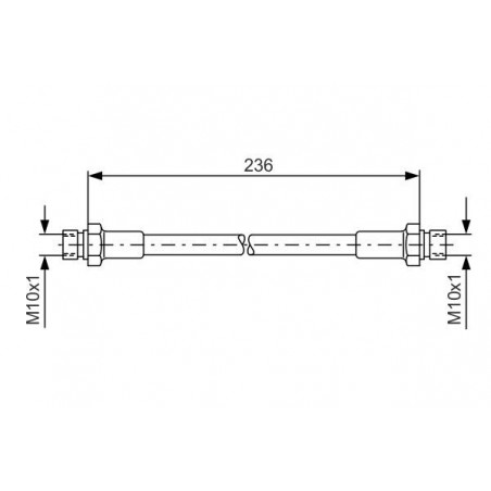 Flexible de frein BOSCH