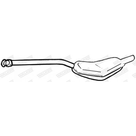 Silencieux arrière WALKER