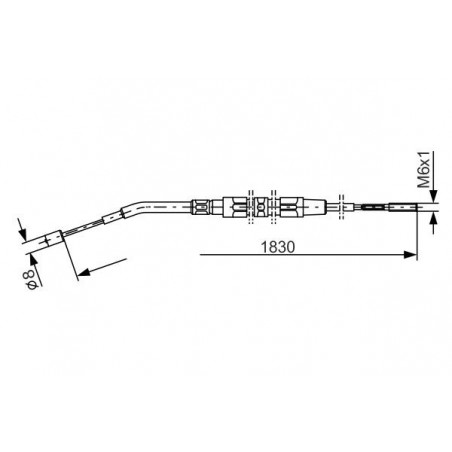Câble de frein à main BOSCH