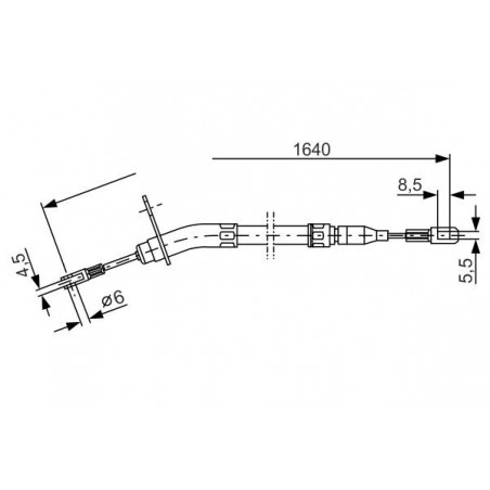 Câble de frein à main BOSCH