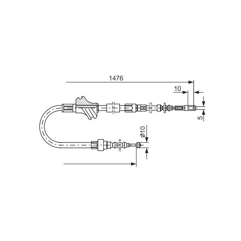 Câble de frein à main BOSCH