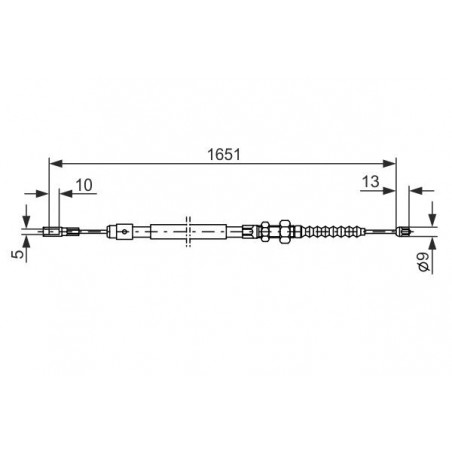 Câble de frein à main BOSCH