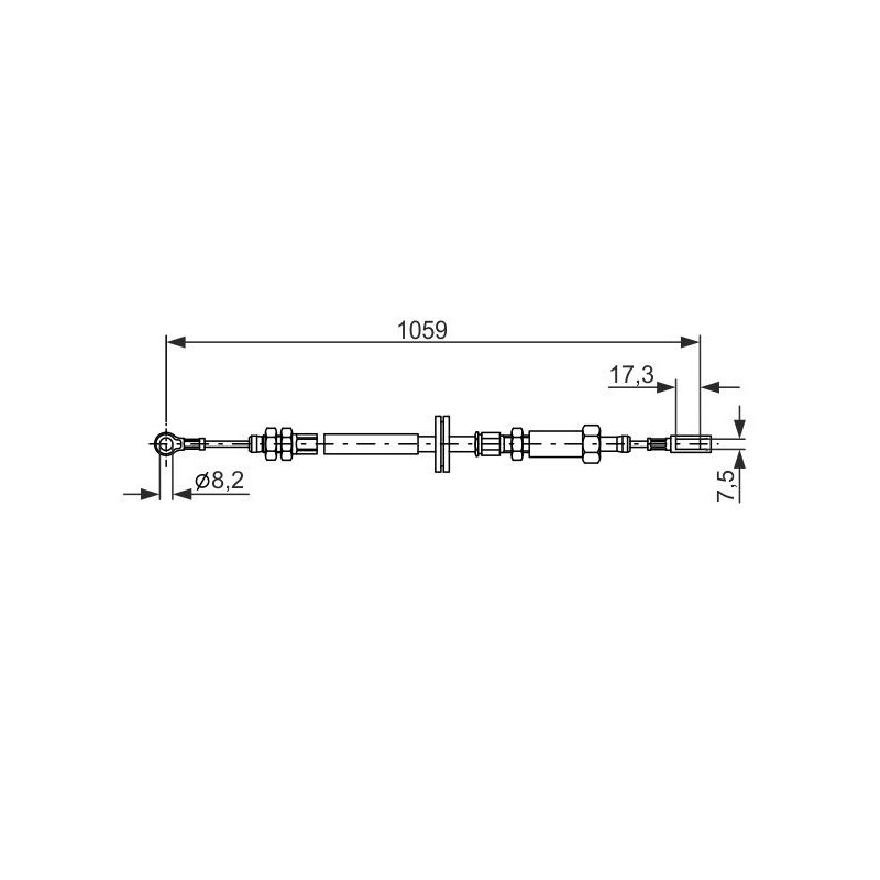 Câble de frein à main BOSCH