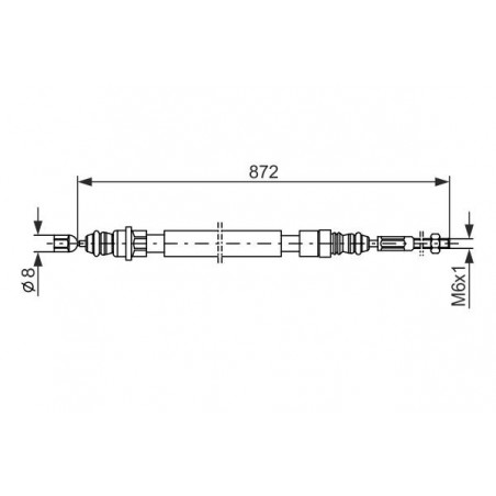 Câble de frein à main BOSCH