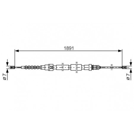 Câble de frein à main BOSCH