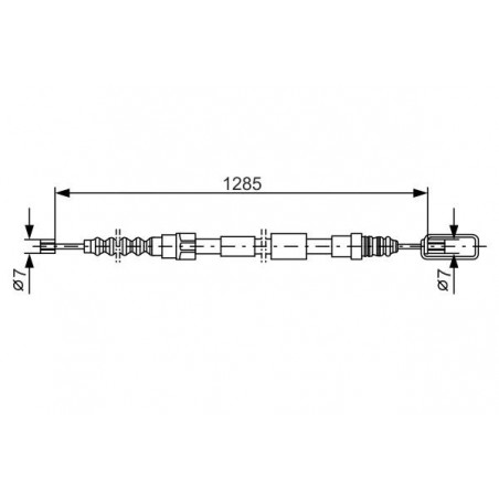Câble de frein à main BOSCH