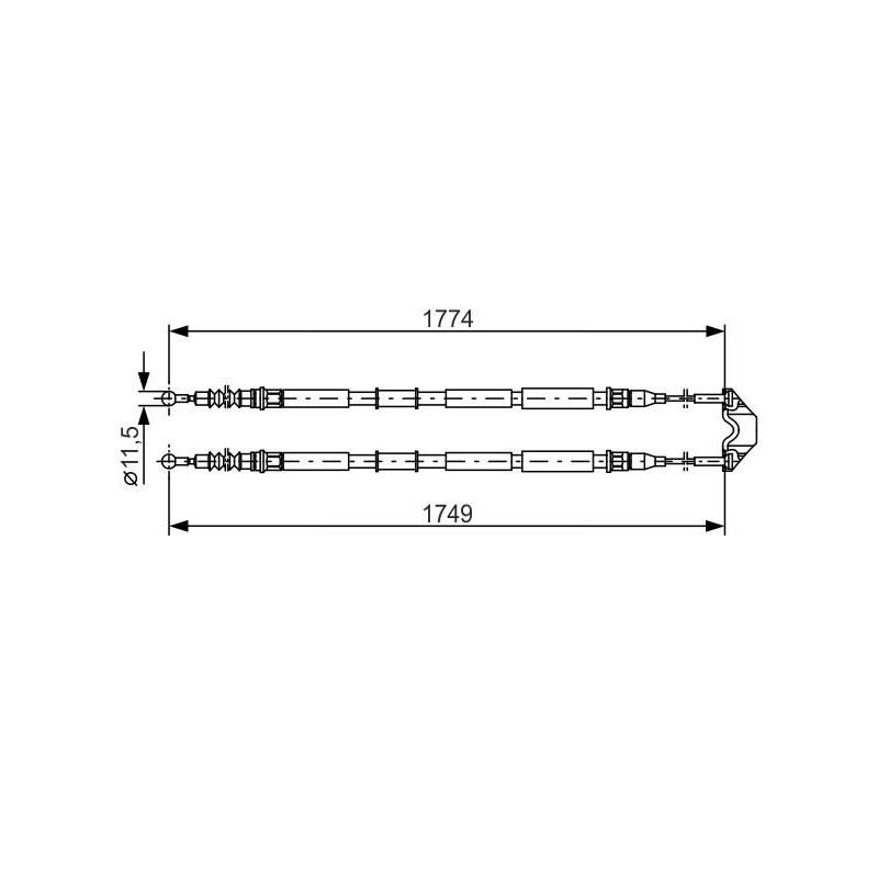 Câble de frein à main BOSCH