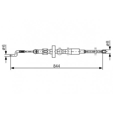 Câble de frein à main BOSCH