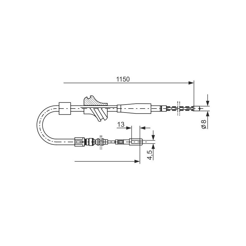 Câble de frein à main BOSCH