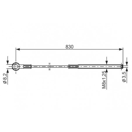 Câble de frein à main BOSCH