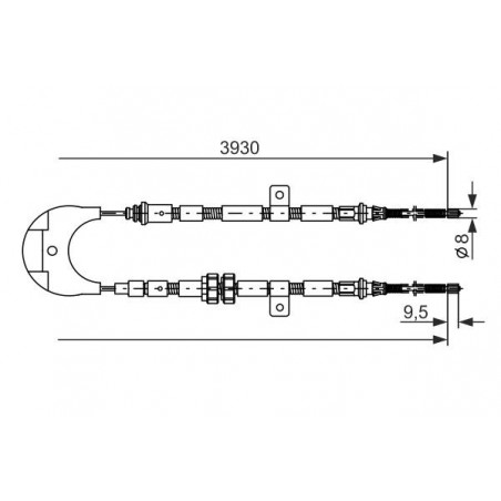 Câble de frein à main BOSCH