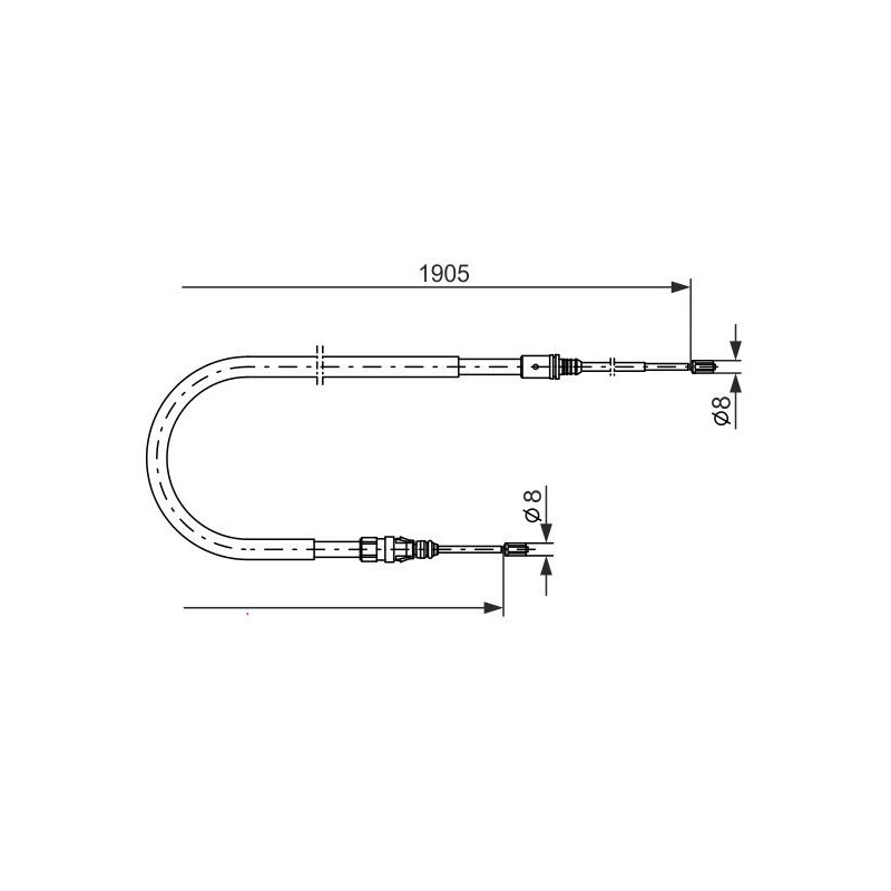 Câble de frein à main BOSCH