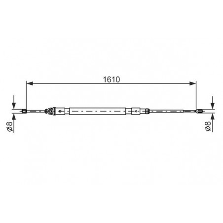 Câble de frein à main BOSCH