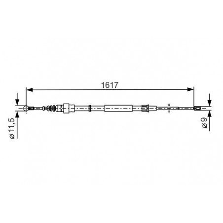 Câble de frein à main BOSCH