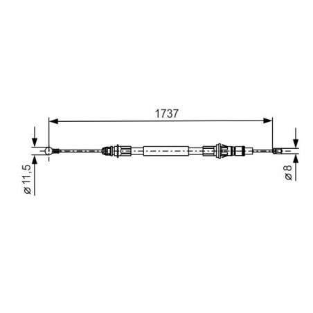 Câble de frein à main BOSCH
