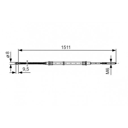 Câble de frein à main BOSCH