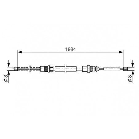 Câble de frein à main BOSCH