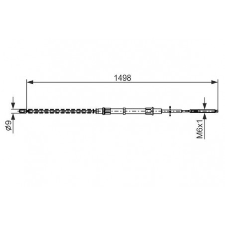 Câble de frein à main BOSCH