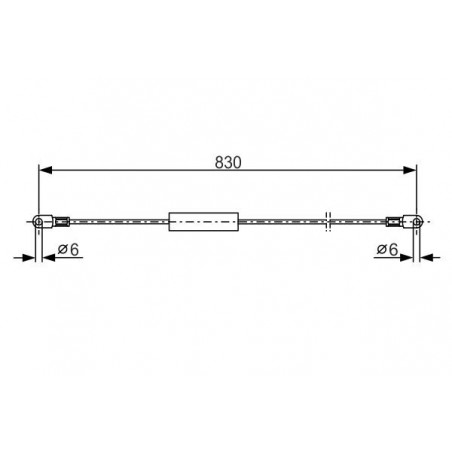 Câble de frein à main BOSCH