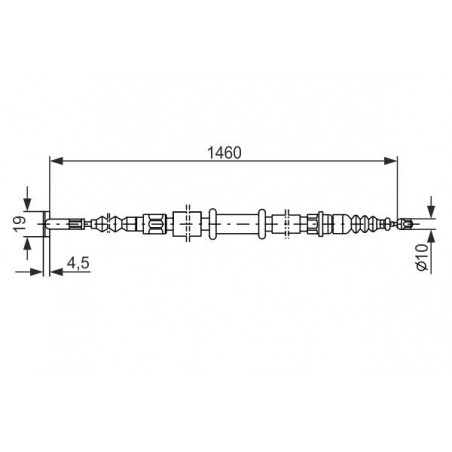 Câble de frein à main BOSCH