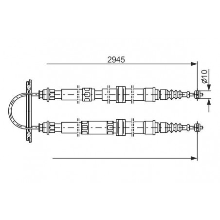 Câble de frein à main BOSCH