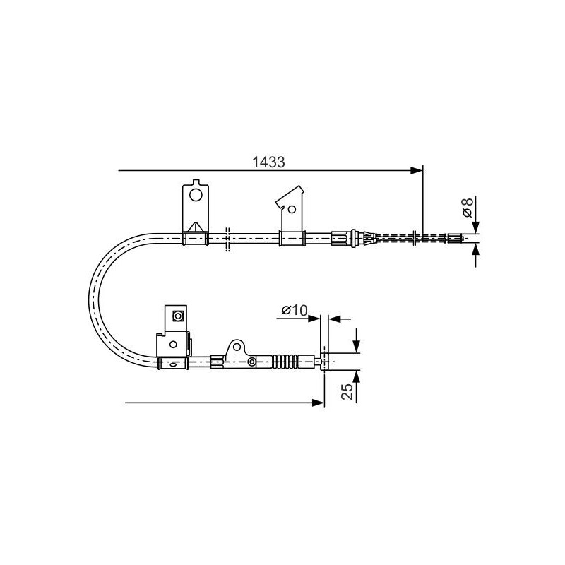 Câble de frein à main BOSCH
