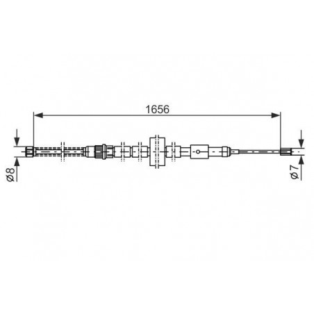 Câble de frein à main BOSCH