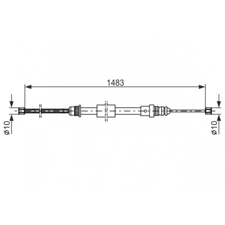 Câble de frein à main BOSCH