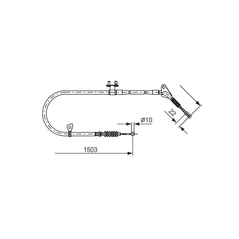 Câble de frein à main BOSCH