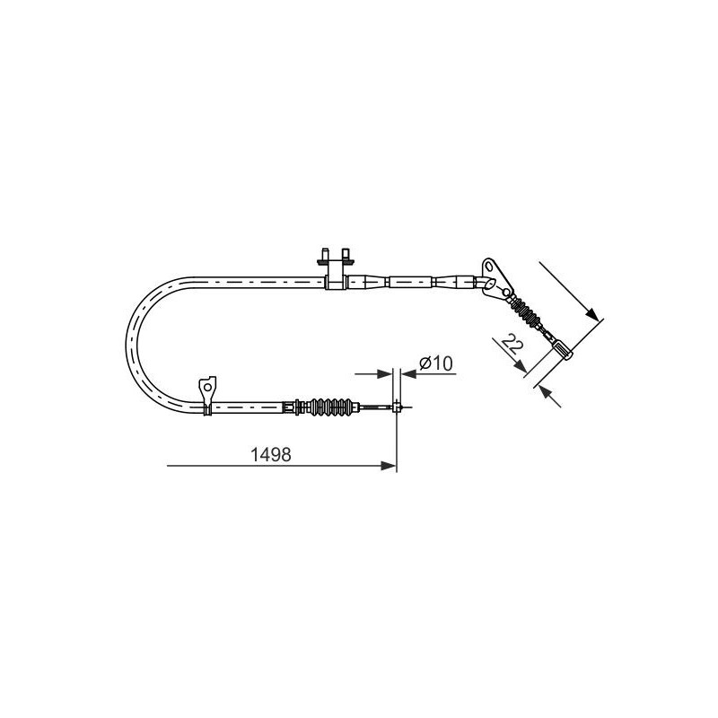 Câble de frein à main BOSCH