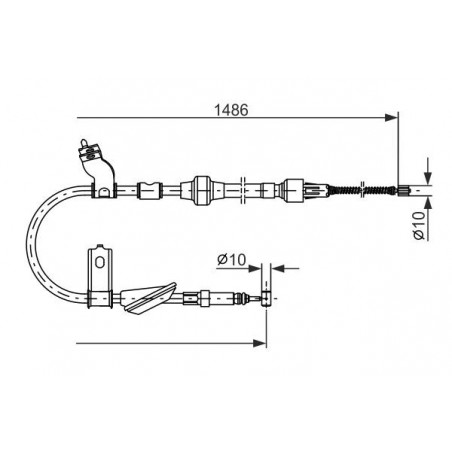 Câble de frein à main BOSCH