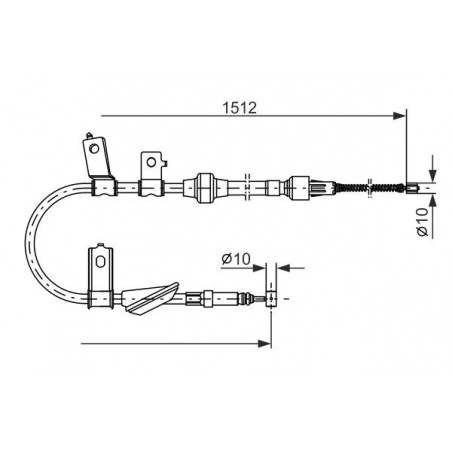 Câble de frein à main BOSCH