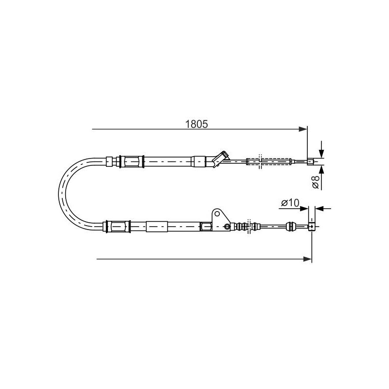 Câble de frein à main BOSCH