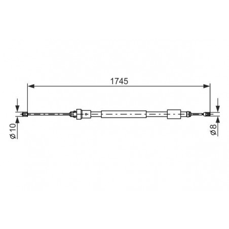 Câble de frein à main BOSCH