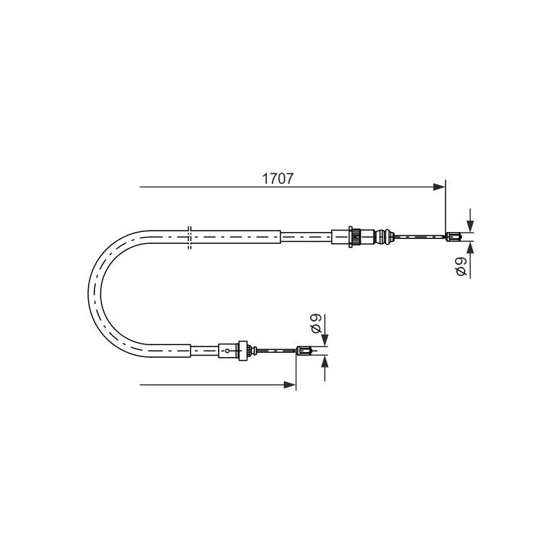 Câble de frein à main BOSCH
