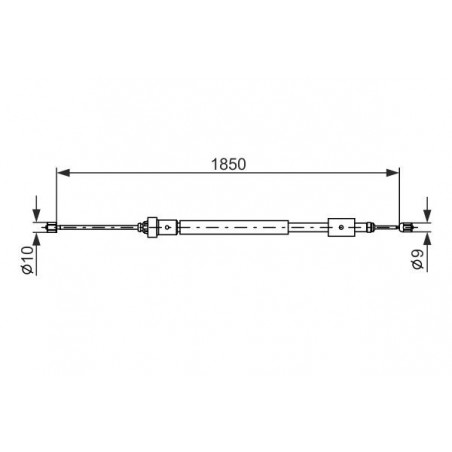 Câble de frein à main BOSCH