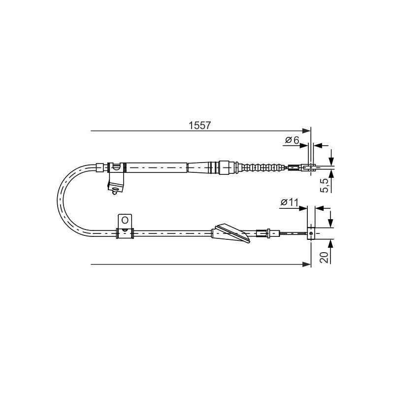 Câble de frein à main BOSCH