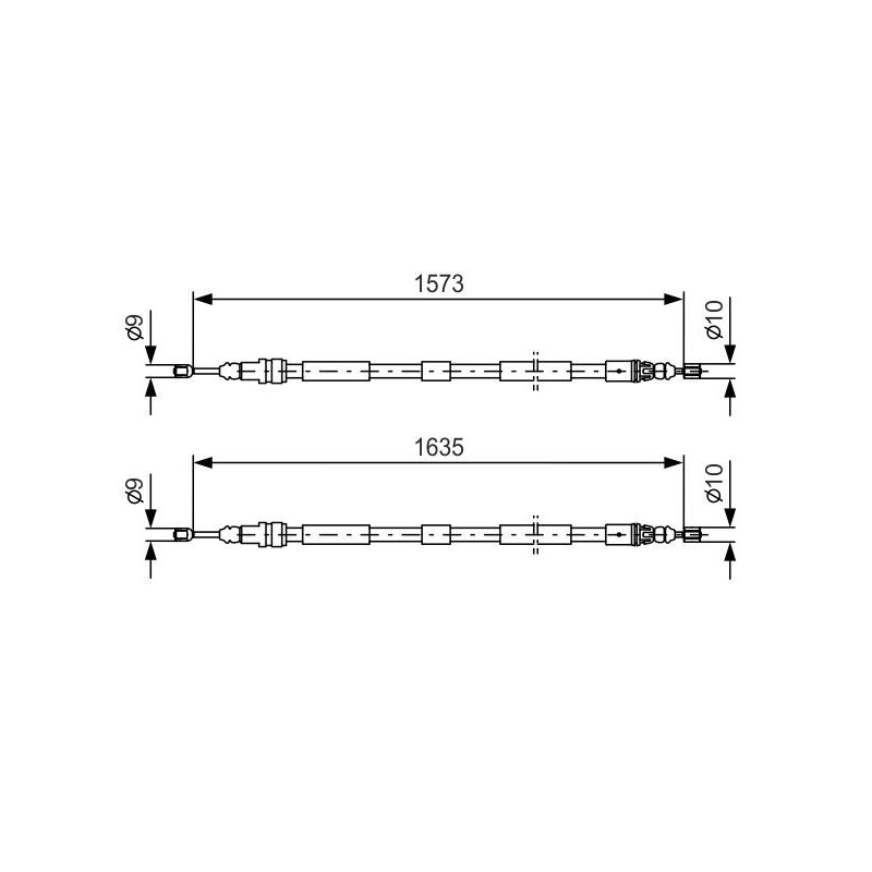 Câble de frein à main BOSCH