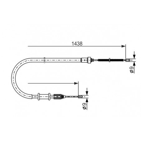 Câble de frein à main BOSCH