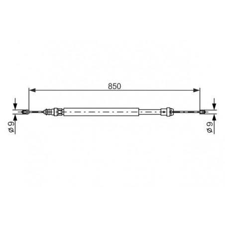 Câble de frein à main BOSCH