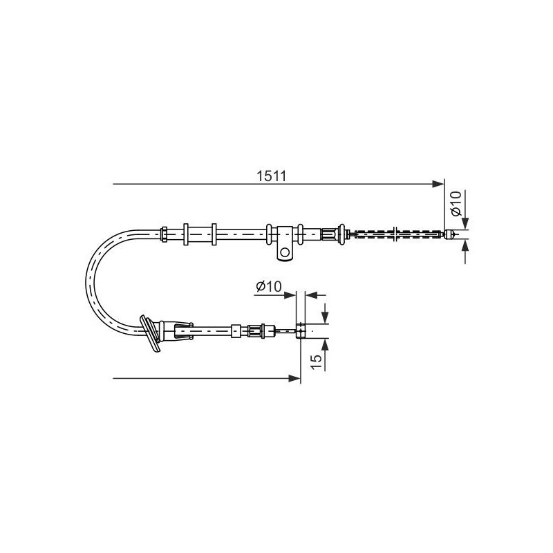 Câble de frein à main BOSCH