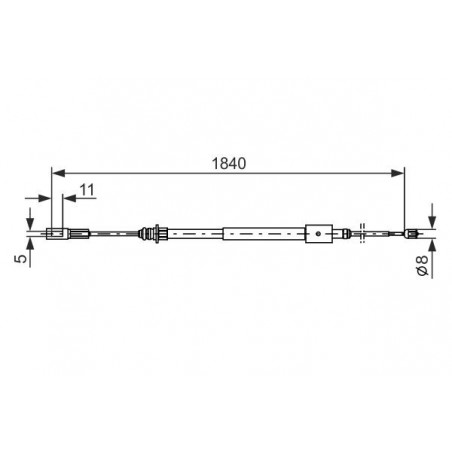 Câble de frein à main BOSCH