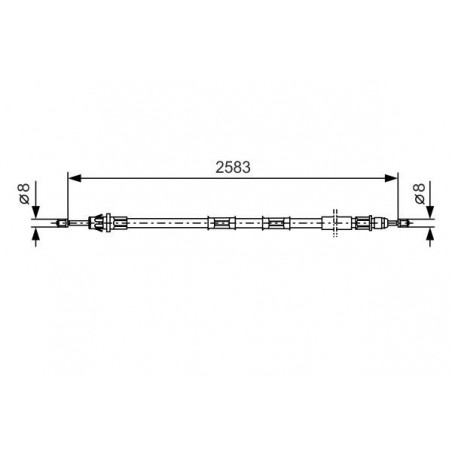 Câble de frein à main BOSCH