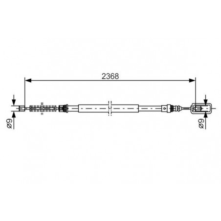 Câble de frein à main BOSCH